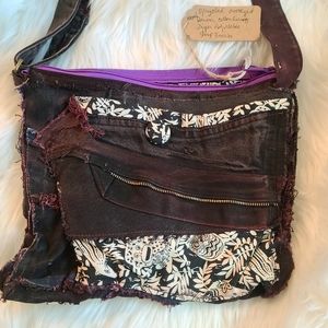 ARTSY HANDMADE JEAN BOHO INSPIRED PURSE